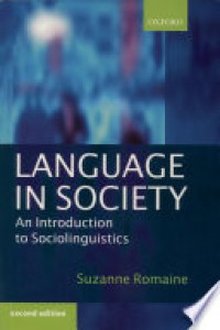 Language In Society An Introduction To Sociolinguistics